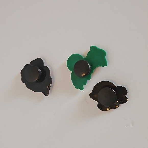 Dinosaur shoes charms bundle of 3 green and orange Jibbitz slide charms kids toy - Picture 4 of 4